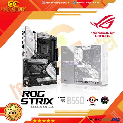 Foto Produk ASUS ROG Strix B550-A Gaming AMD AM4 ATX Gaming Motherboard dari Techno Computer Bali