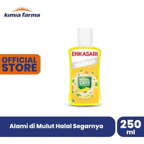 Foto Produk Enkasari Moutwash Citrusmint 250 ml dari Kimia Farma Official