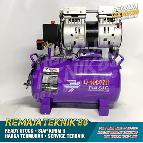 Foto Produk KOMPRESOR ANGIN / 0,75HP LAKONI BASIC 25S / KOMPRESOR PORTABLE SILENT dari Remaja Teknik 88