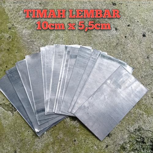 Jual timah lembaran / lempengan 10 x 5,5cm Kota Surabaya OTW