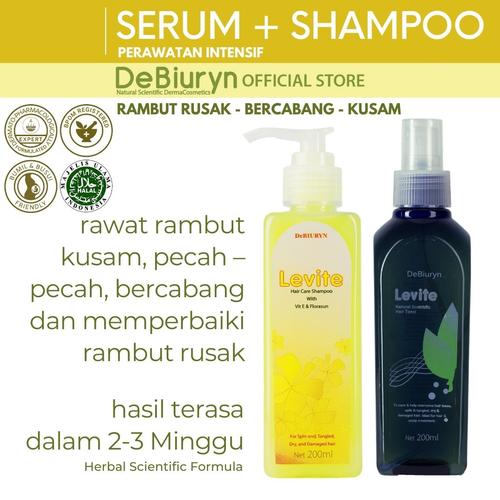 Foto Produk Levite Shampoo + Hair Tonic | Rambut Kering - Rusak - Bercabang dari Debiuryn Dermacosmetics