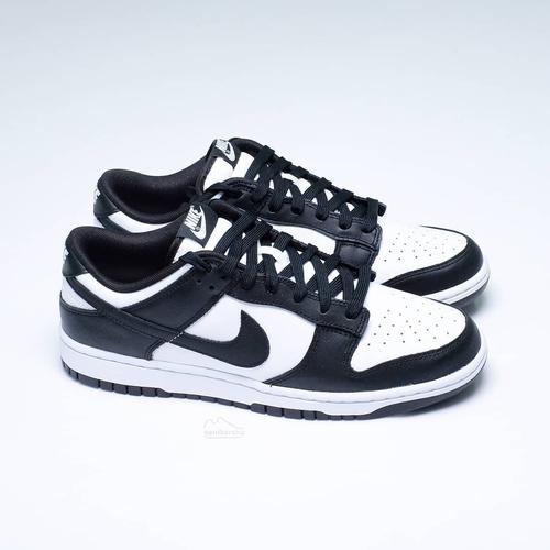 Foto Produk Nike Dunk Low Panda Black White / Black White (100% Authentic) - 43 dari senikersku_id