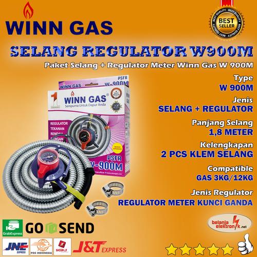 Foto Produk SELANG PAKET REGULATOR PSFR WINN GAS W 900 METER DOUBLE LOCK dari Belanja Elektronik