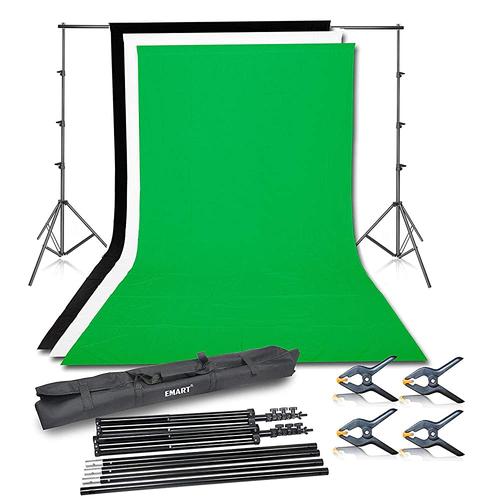 Jual Paket Background stand dan kain green screen untuk zoom pjj backdrop Jakarta Barat