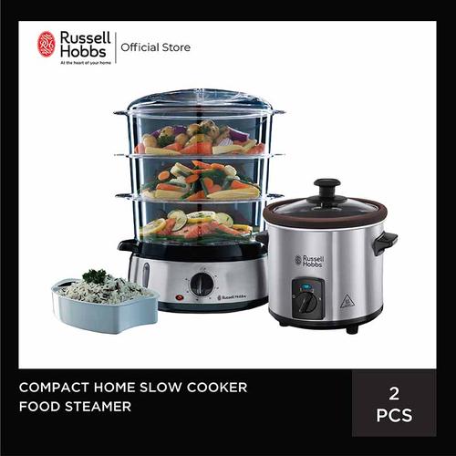 Foto Produk Bundling Russell Hobbs Food Steamer - Home Slow Cooker dari Russell Hobbs Indonesia