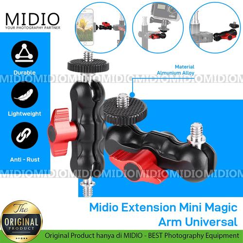 Foto Produk Midio Extension Mini Magic Arm Universal untuk Kamera LED Smartphone dari Midio