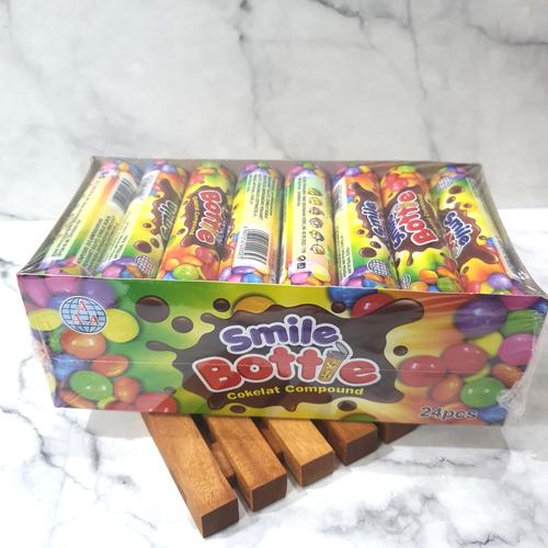 Jual Permen Cemilan Snack Coklat Cokelat Smile Botol Bottle Chacha (isi ...