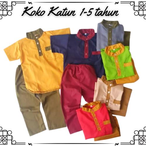 Foto Produk Baju Muslim Anak Laki Koko Turki Katun Toyobo 1-5 Tahun dari Tokonya Garin&Barra
