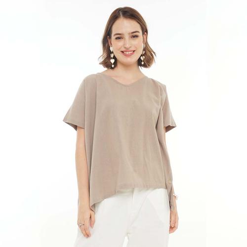 Foto Produk Beatrice Clothing Side Button Blouse - Atasan Wanita - Olive dari Beatrice Clothing