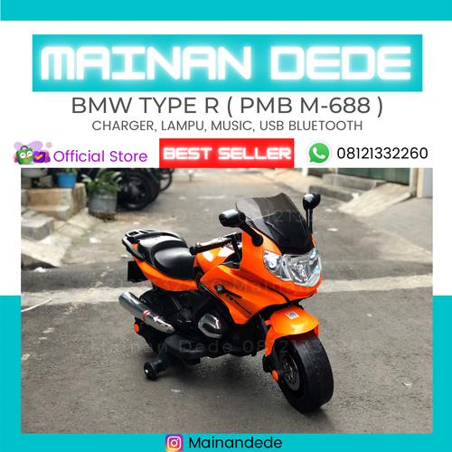 Foto Produk Mainan Motor Aki PMB Type R M 688 BMW - Merah dari Mainan Anak Dede