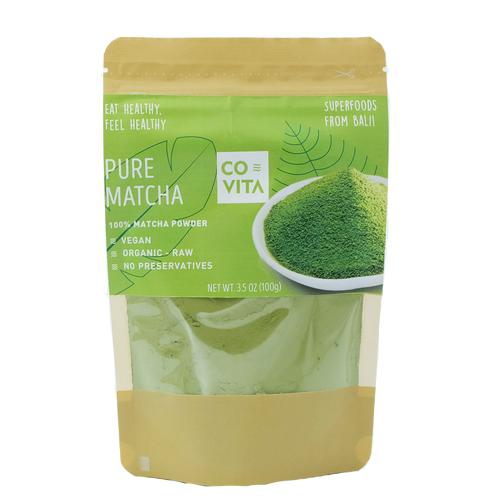 Foto Produk Pure Matcha Powder 100% - Bubuk Teh Hijau Matcha (Green Tea) 100gr dari Covita