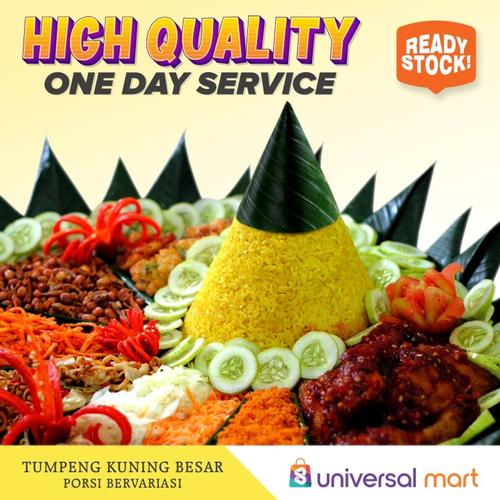 Foto Produk Nasi Tumpeng kuning porsi 5 orang dari Universal Mart