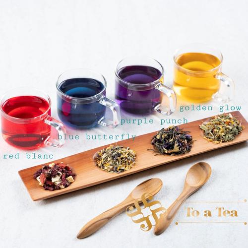 Foto Produk TO A TEA COLORFUL HEALTH REMEDY BLUE, PURPLE, YELLOW, RED TEA - 50gr - Golden Glow dari To A Tea
