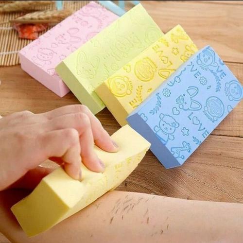 Foto Produk Sponge Mandi Pengangkat Daki aman buat kulit baby bayi dewasa Kuning dari Dekz
