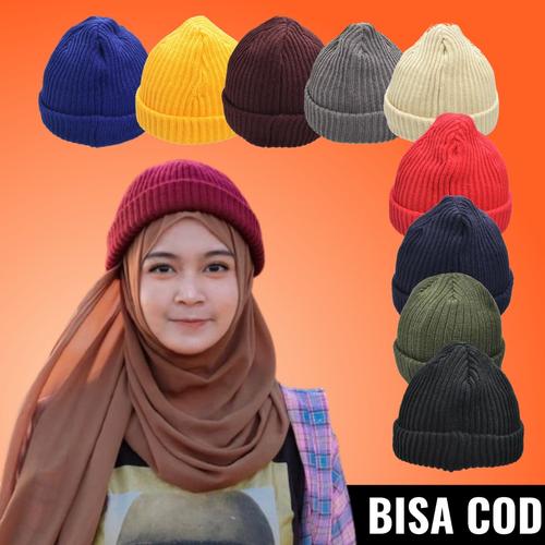 Jual Kupluk Beanie Hat Tebal Polos 