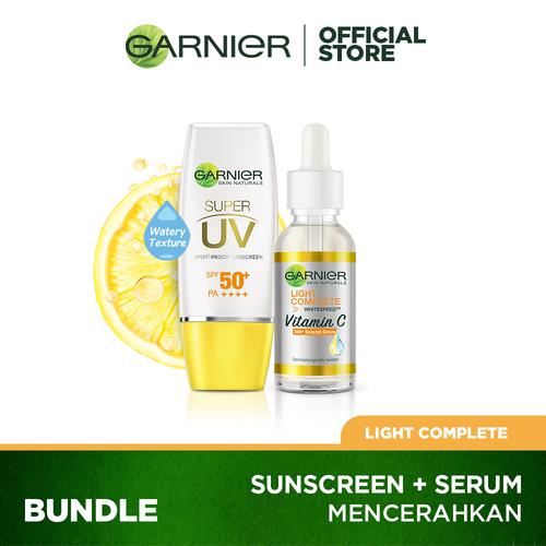 Foto Produk Garnier Super UV Light Complete Nat Finish + Light Complete Serum dari Garnier Official