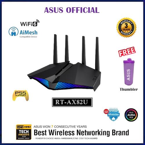 Foto Produk ASUS RT-AX82U AX5400 WiFi 6 With AiMesh AX 5400 WIFI6 Wireless Router - Free Tumbler dari ORIGINAL IT SHOP