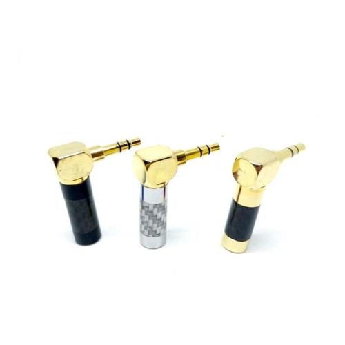 Foto Produk Carbon Fiber DIY Jack 3.5mm Replacement Audio Plug - Rhodium dari Onebest Choice