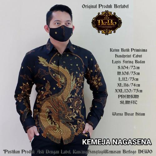 Foto Produk Wahyu Temurun Sogan Kemeja Batik Solo High Quality dari Jivan Batik