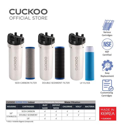 Foto Produk CUCKOO ALPINE POU Indoor 10" KITCHEN PREMIUM PACKAGE Water Filtration dari CuckooIndonesia