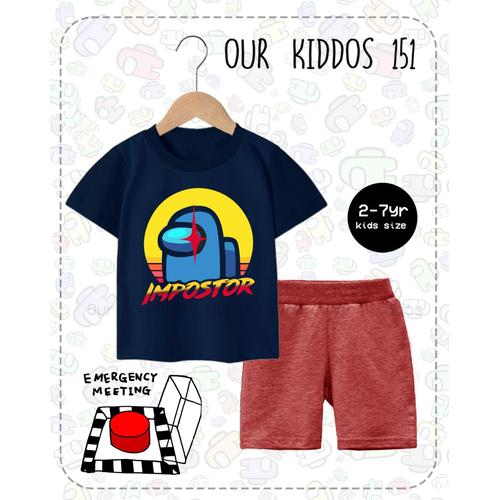 Foto Produk SETELAN ANAK LAKI LAKI OK AMONG US BM-126 - MOTIF A, 100 dari Bebi J Shop