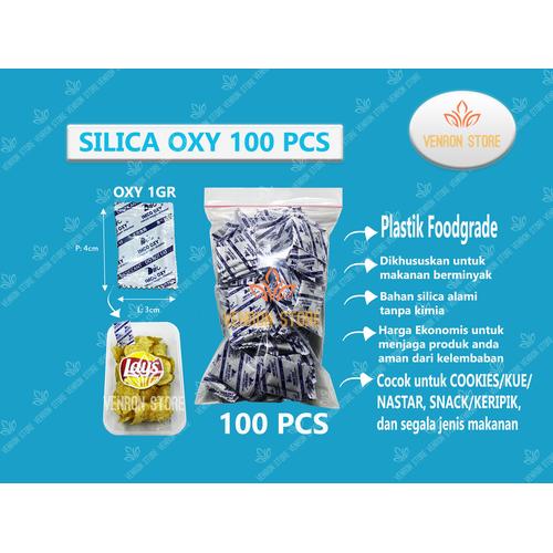 Jual 100 PCS SILICA GEL OXY SACHET PLASTIK FOOD GRADE (KHUSUS MAKANAN
