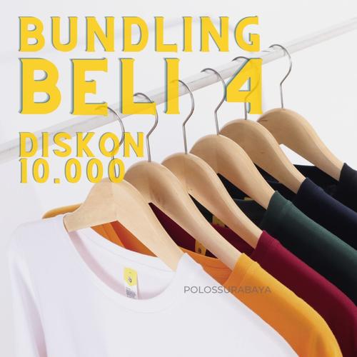 Foto Produk Paket Hemat Beli 4 Kaos - S dari polossby
