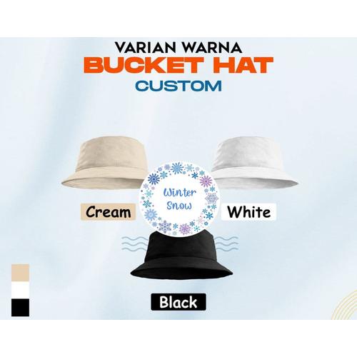 Topi Bucket Hat Custom Fashion Termurah 