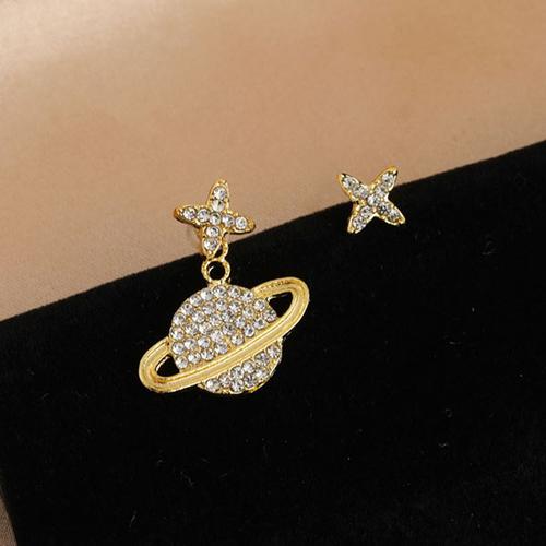 Foto Produk anting asimetris golden planet asymmetric earrings jan226 dari Oila