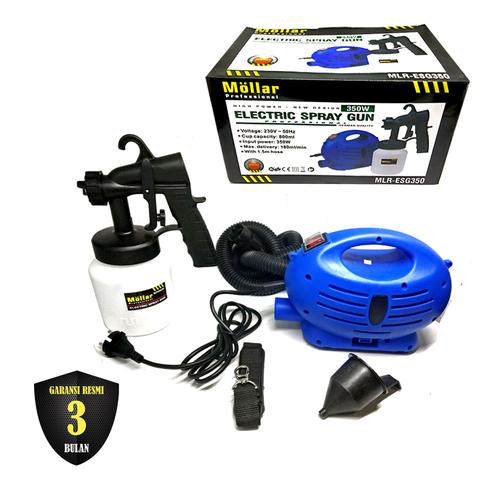 Foto Produk MOLLAR ESG350 Mesin Spray Gun Listrik Paint Zoom Semprot Cat 350 Watt dari Mollar Official