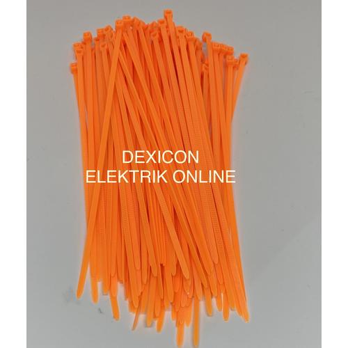 Foto Produk kabel ties 15cm/size 2.5 x 150 mm/dasi kabel/cable tie/tali serut - Hitam dari Dexicon Elektrik Online