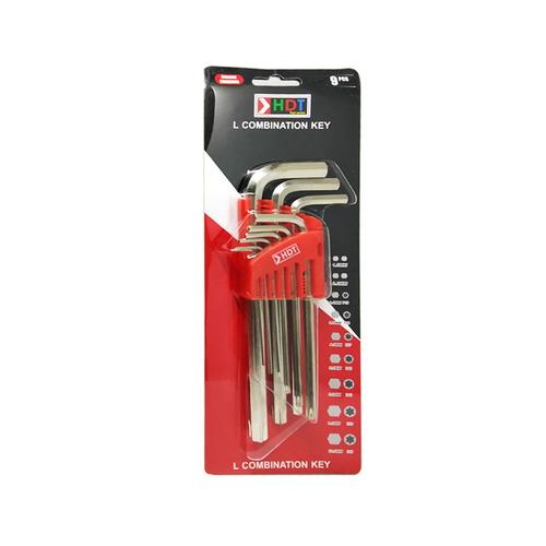 Foto Produk HDT 9 PCS KUNCI L SET PANJANG KOMBINASI BINTANG dari Mollar Official