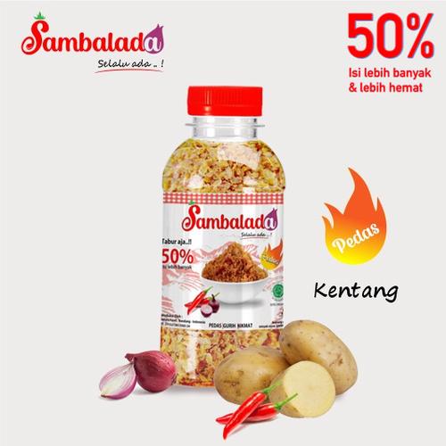 Jual Sambal Bawang Kering Sambalada Varian Kentang Pedas Origina Pedas Kota Bandung Sambalada23 Tokopedia