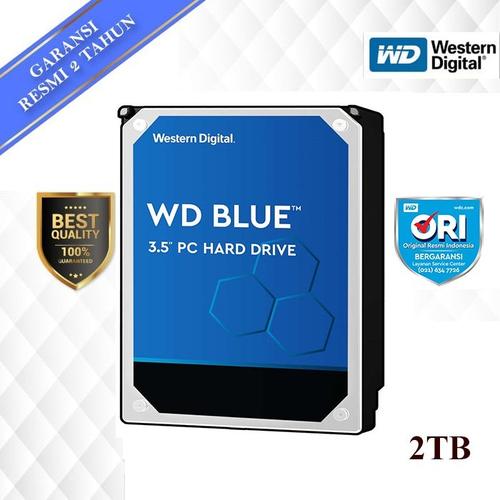Foto Produk WD Blue 2TB 3.5" SATA3 - HD / HDD / Hardisk / Hard Disk dari Tetra Computer