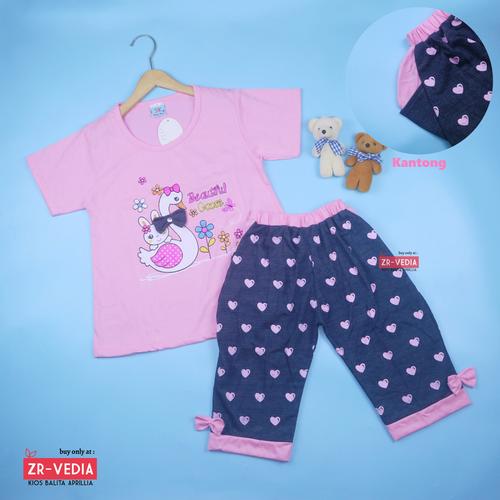 Foto Produk Setelan Lisa uk 1-8 Tahun / Baju Harian Anak Perempuan Kaos Cewek - 1-3 tahun, Merah dari ZR-Vedia