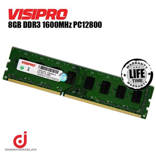 MEMORY VISIPRO 8GB DDR3-1600 PC3-12800 di Dpj Id Tokopedia