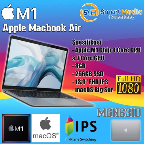 Macbook Air M1 8-core CPU|8GB|256GB SSD|MacOS-Grey|RESMI Grey di Smart  Media Computer Tokopedia