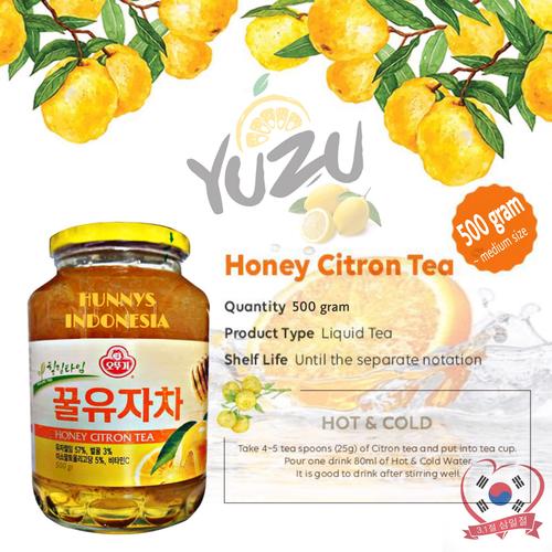 Foto Produk Yuzu Korea Yujacha Honey Citron Tea Ottogi Original Korea Paket 0,5 Kg dari Hunnys Indonesia