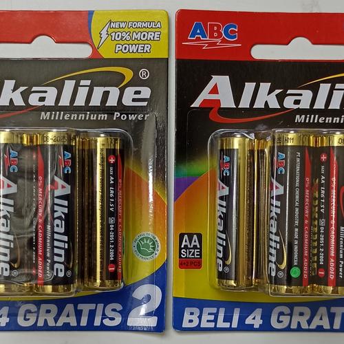 Gambar ABC ALKALINE AA/ AAA BLISTER PACK 6 - AA dari Saudara Jaya Jakarta Pusat Tokopedia