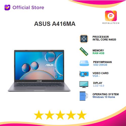Foto Produk ASUS A416MA BV421TS N4020 4GB 256ssd W10 OHS 14.0 Blit BV422TS - SILVER dari royalltech