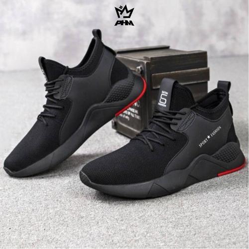 Foto Produk PHM Shoes Sepatu Pria Sneakers Import Sepatu Olahraga Kasual PHM109 - Hitam, 39 dari PHM Official Store
