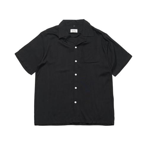 Foto Produk Sipolos Kemeja Polos Katun Rayon Lengan Pendek Pria dan Wanita- Black - S dari Sipolos Official Shop