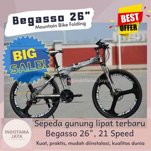 Foto Produk Sepeda Gunung Lipat Bagasso 26 Folding Bike dari Indotama Jaya