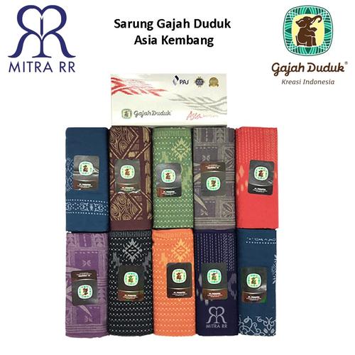 Foto Produk Sarung Gajah Duduk Asia Kembang Sarung Tenun Dewasa - Abu-abu dari Mitra RR