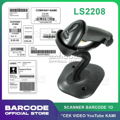Promo Barcode Scanner Zebra Motorola Symbol LS2208 Scan LS2208 1D