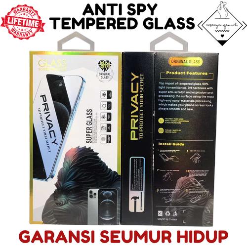 Foto Produk Anti Spy Tempered Glass AntiSpy Iphone 6 7 8 Plus X XS XR 11 PRO MAX - IPHONE 6 6S dari Caseayangan ID