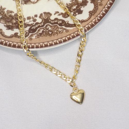 Kalung Aesthetic Vintage Liontin Hati 