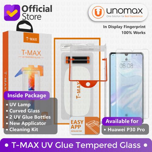 Foto Produk T-MAX Huawei P30 Pro UV FULL GLUE Tempered Glass Screen Protector dari unomax