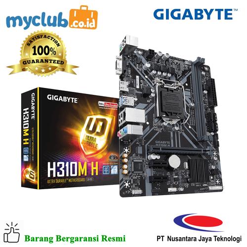 Foto Produk Gigabyte Motherboard H310M H 1.0 Socket LGA1151 Micro ATX 2 x DDR4 dari Myclub