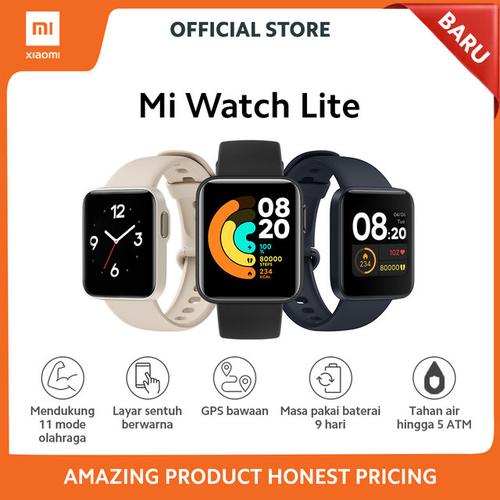 Foto Produk Xiaomi Mi Watch Lite - Garansi Resmi TAM Xiaomi Indonesia - Black dari Universe Store